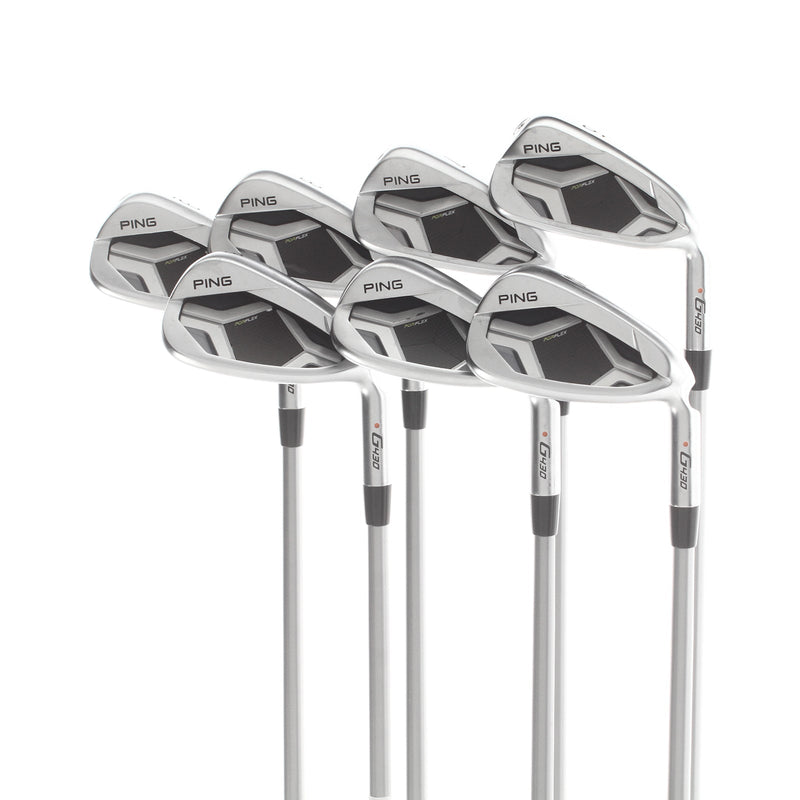 Ping G430 Graphite Mens Right Hand Irons 6-GW+SW Orange Dot 2* Flat Senior - Alta Quick 45g