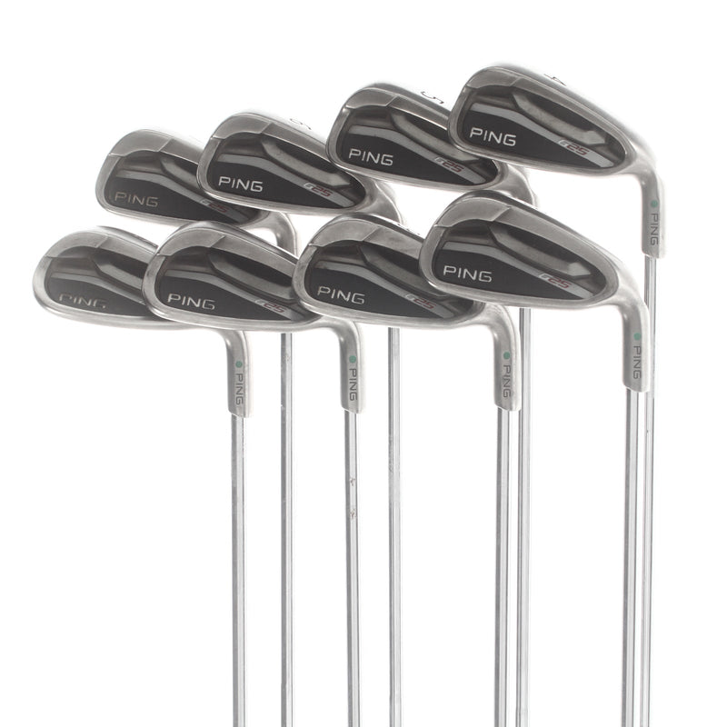 Ping G25 Steel Mens Right Hand Irons 4-SW Green Dot 2.25* Upright Regular - Ping CFS