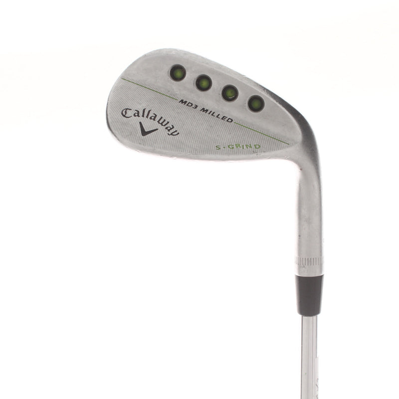 Callaway MD3 Milled Steel Mens Right Hand Gap Wedge 52* 10 Bounce S Grind Wedge - Dynamic Gold