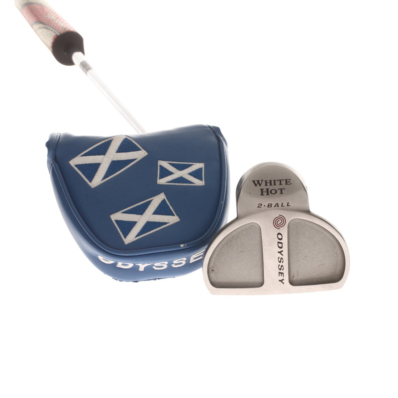 Odyssey White Hot 2-Ball Mens Right Hand Putter 35" Mallet - SuperStroke Fatso 5.0