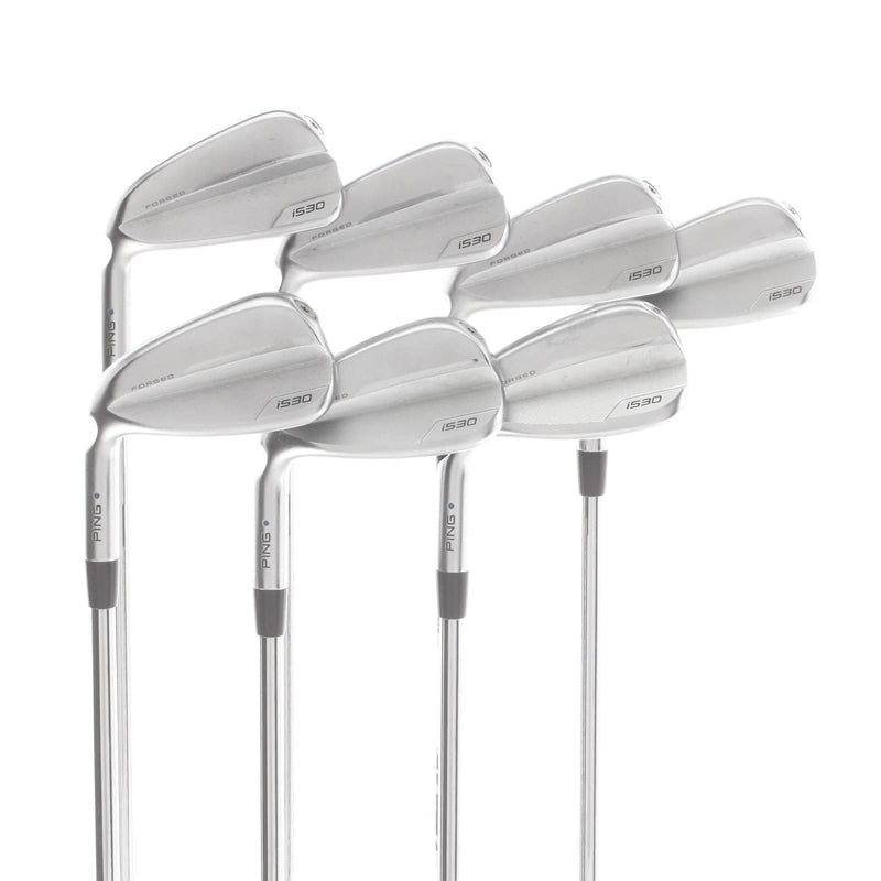 Ping i530 Steel Mens Left Hand Irons 5-UW Blue Dot 1* Upright Regular - Ping AWT 3.0
