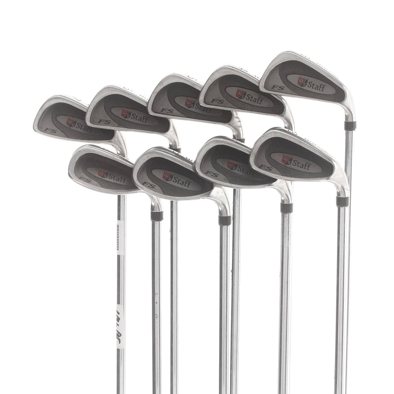 Wilson Fat Shaft Steel Mens Right Hand Irons 3-SW Regular - Wilson Fat Shaft