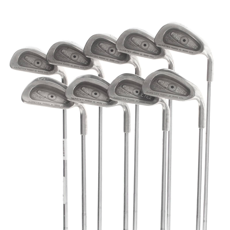 Ping Eye 2 Steel Mens Right Hand Irons 3-SW Black Dot Regular - Ping KT-M