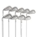 Callaway Steelhead X-14 Steel Mens Left Hand Irons 3-SW Stiff - Callaway
