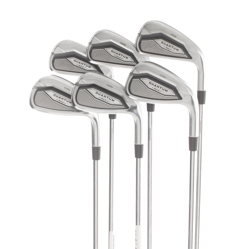 Callaway Quantum Max Steel Mens Right Hand Irons 5-PW Regular - KBS Max 90