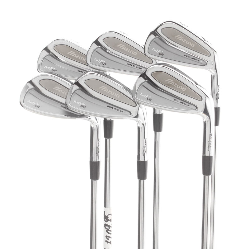 Mizuno MP-58 Steel Mens Right Hand Irons 5-PW Regular - Dynamic Gold R300