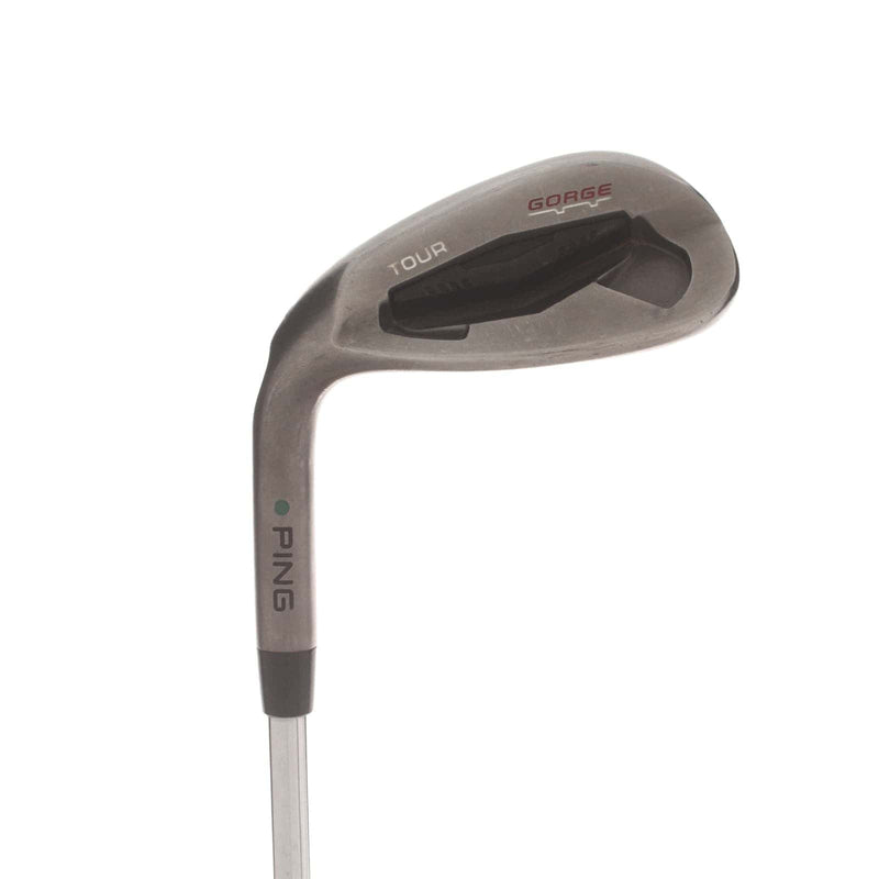 Ping Gorge Tour Steel Mens Left Hand Lob Wedge Green Dot 58* 2.25* Upright SS Grind Regular - Ping CFS