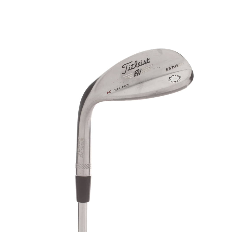 Titleist Vokey Design SM6 Steel Mens Left Hand Lob Wedge 58* 12 Bounce K Grind Wedge - Dynamic Gold