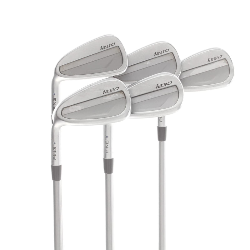 Ping i230 Graphite Mens Left Hand Irons 7-UW Blue Dot 1* Upright Soft Regular - Ping Alta Quick 45