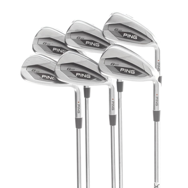 Ping G425 Steel Mens Right Hand Irons 6-SW Orange Dot 2* Flat Regular - Ping AWT 2.0