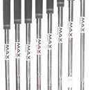 TaylorMade Stealth Steel Mens Left Hand Irons 5-SW+AW Regular - KBS Max MT 85