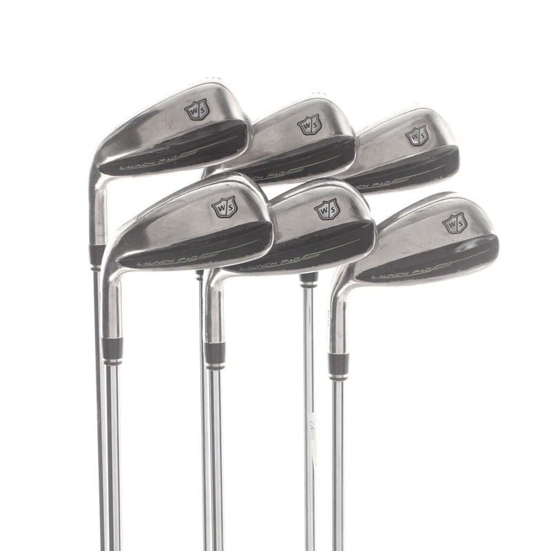 Wilson Launch Pad Steel Mens Left Hand Irons 5-PW Regular - KBS Max Ultralite