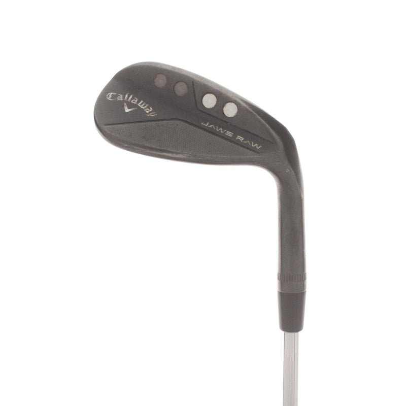 Callaway Jaws Raw Steel Mens Right Hand Lob Wedge 58* 10 Bounce S Grind Wedge - Dynamic Gold Spinner 115