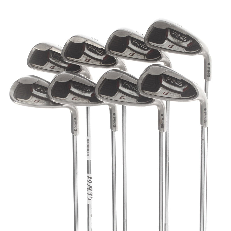 Ping G20 Steel Mens Right Hand Irons 4-SW Black Dot Regular - Ping CFS
