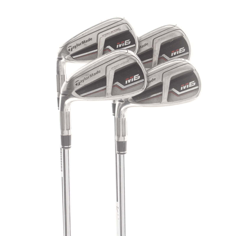 TaylorMade M6 Steel Mens Left Hand Irons 7-PW Regular - KBS Max 85