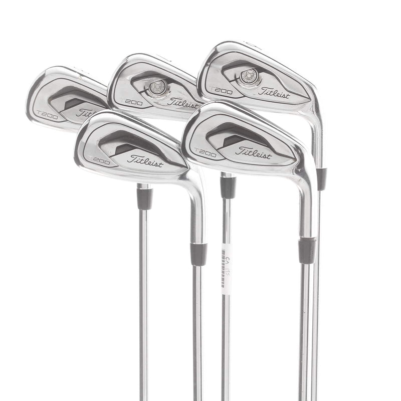 Titleist T200 Steel Mens Right Hand Irons 6-PW Regular - AMT Black