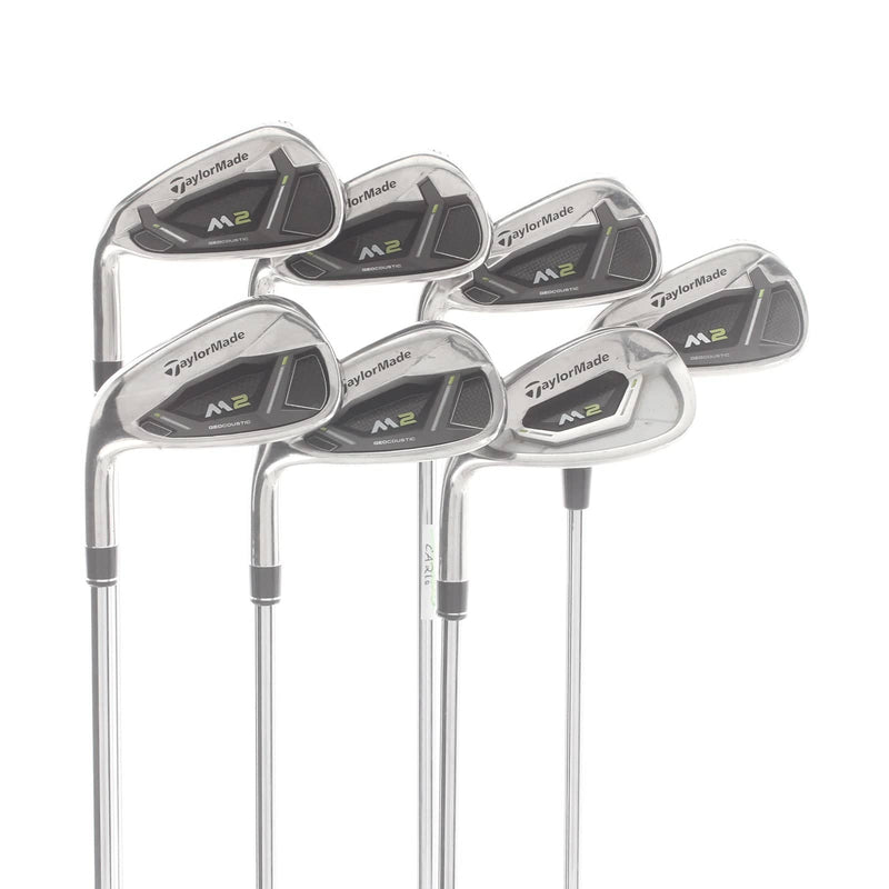TaylorMade M2 Steel Mens Left Hand Irons 5-SW Regular - REAX 88