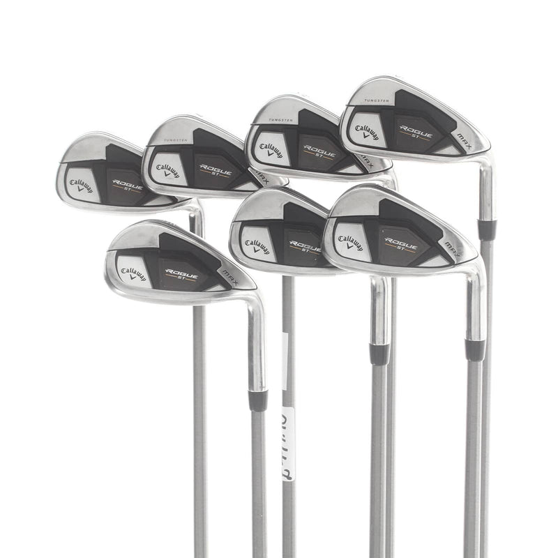 Callaway Rogue ST Max Steelfibre Mens Right Hand Irons 5-SW Senior - Aerotech Steelfibre i70cw