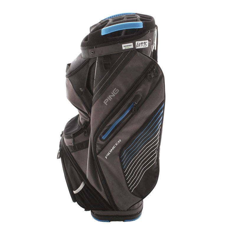 Ping Pioneer Cart Bag - Grey/Black/Light Blue