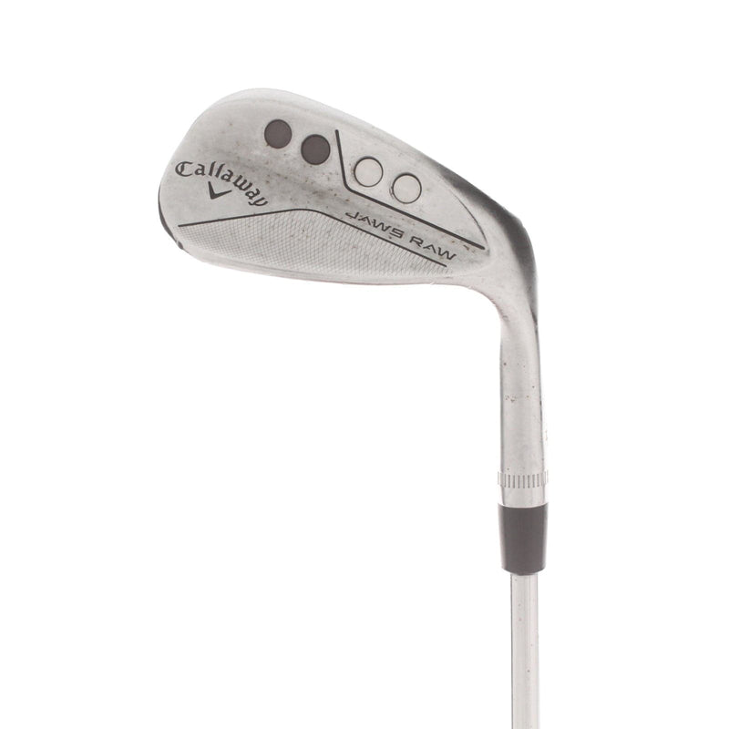 Callaway Jaws Raw Steel Mens Right Hand Sand Wedge 56* 10 Bounce S Grind Wedge - Dynamic Gold Spinner Tour Issue