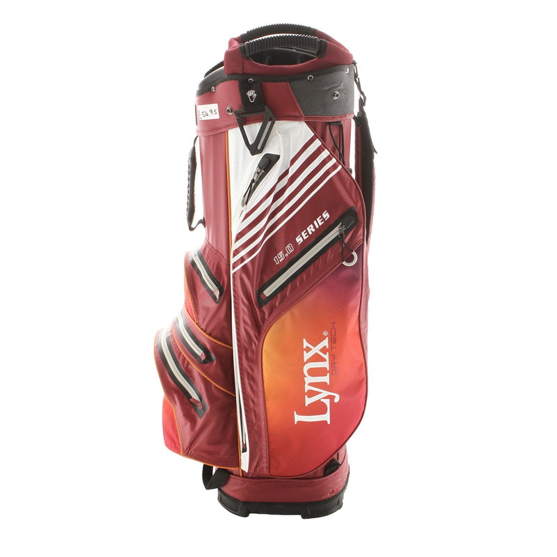 Lynx 15.0 Series Cart Bag - Red/Orange/White
