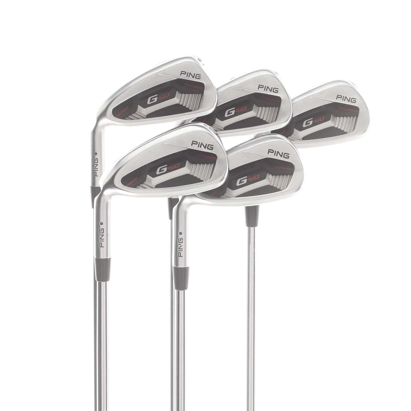 Ping G410 Steel Mens Left Hand Irons 6-PW Black Dot Regular - True Temper Dynamic Gold R300