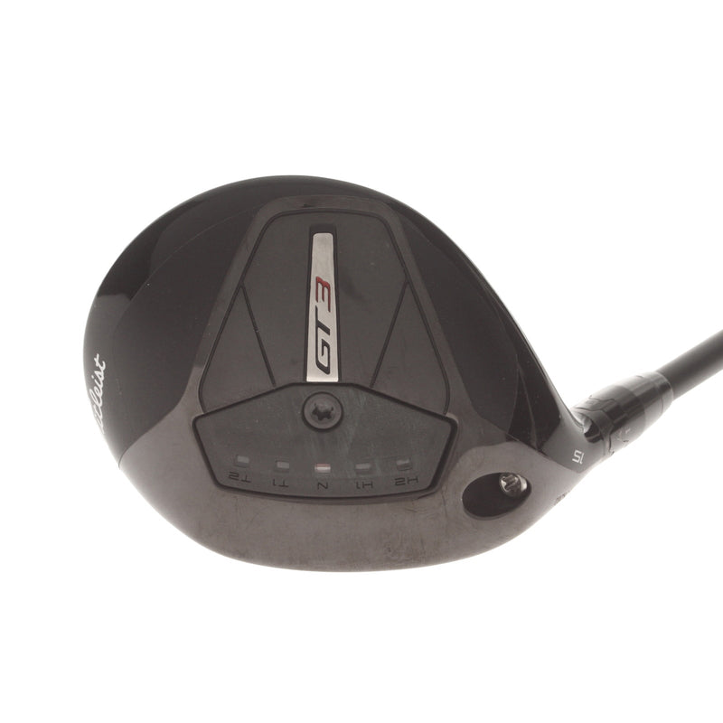 Titleist GT3 Graphite Mens Left Hand Fairway 3 Wood 15* Extra Stiff - Mitsubishi Chemical Tensei 1K Black 75