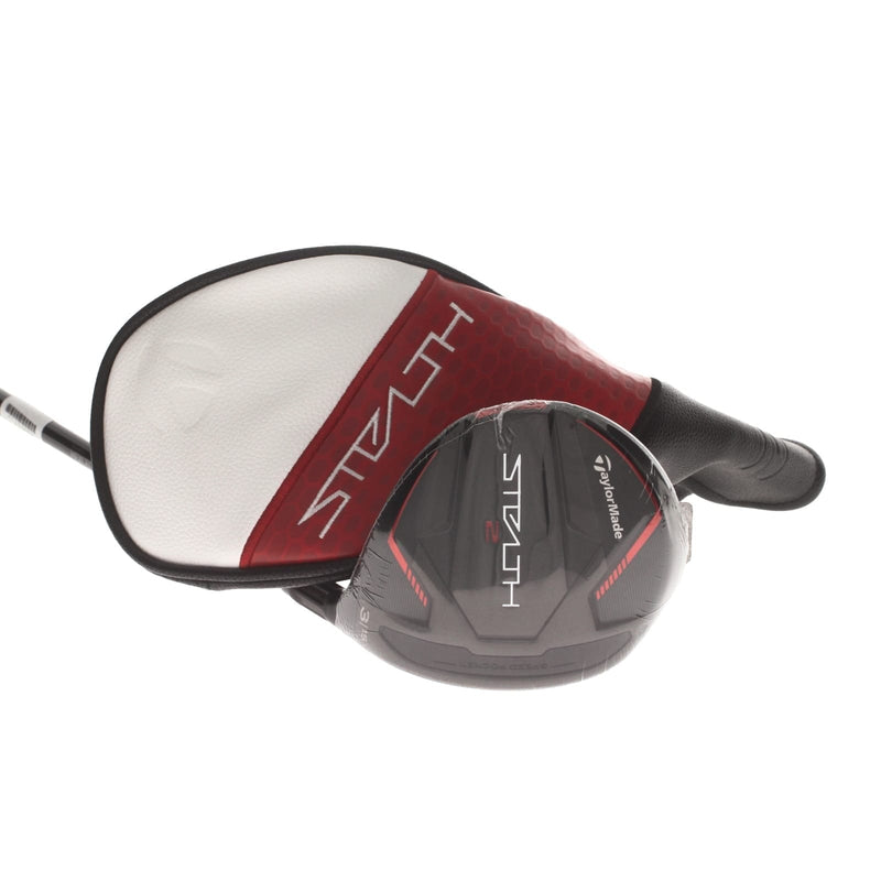 TaylorMade Stealth 2 Graphite Mens Right Hand Fairway 3 Wood 15* Stiff - HZRDUS RDX Smoke Red 6.0 60g