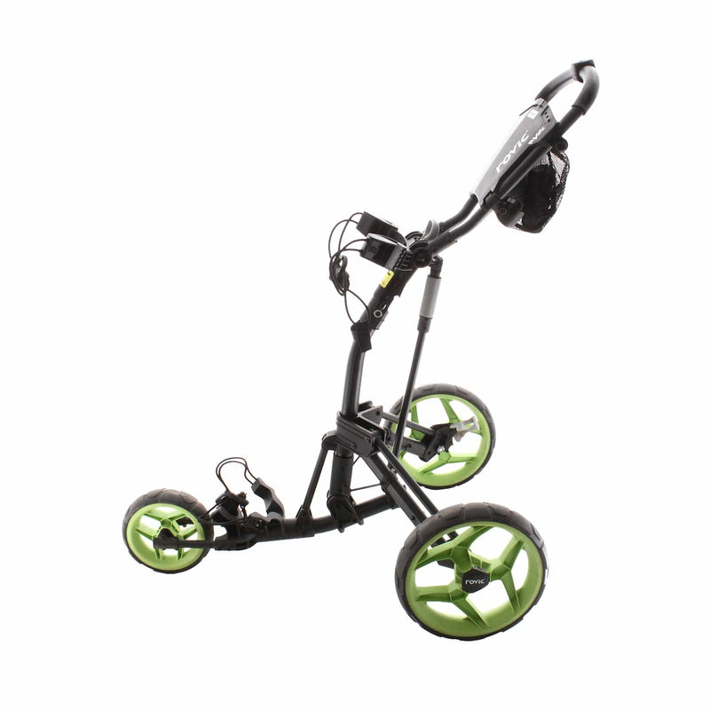 Rovic RV2L 3-Wheel Push/Pull Trolley - Black/Lime Green