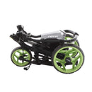 Rovic RV2L 3-Wheel Push/Pull Trolley - Black/Lime Green