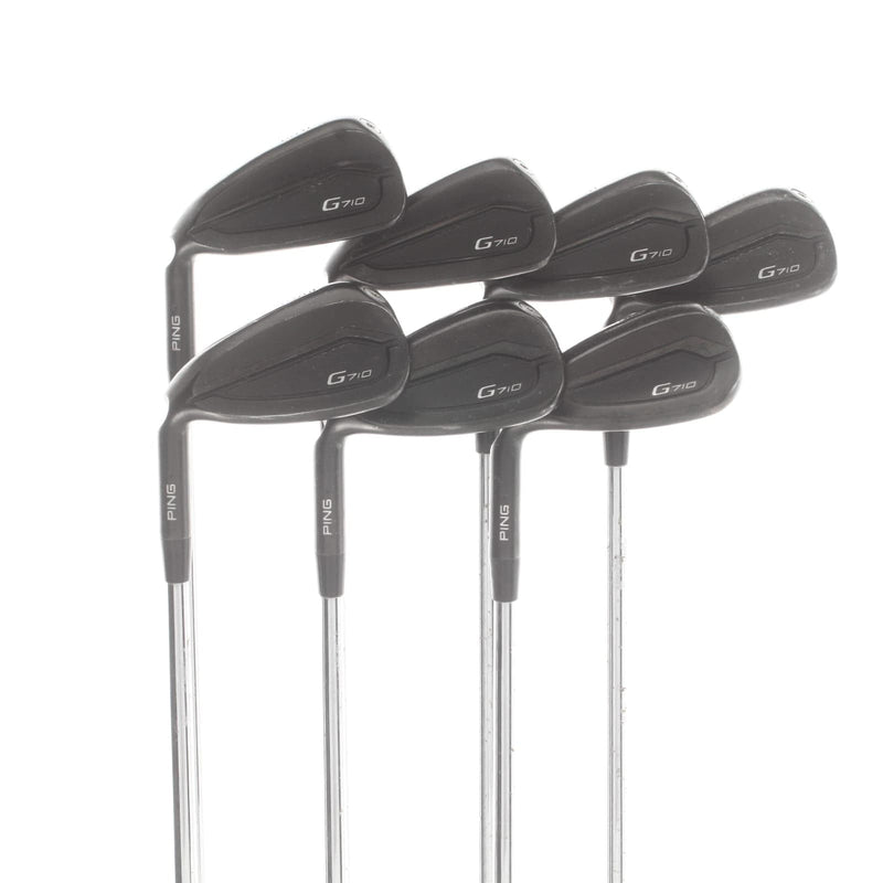 Ping G710 Steel Mens Left Hand Irons 5-SW Black Dot Regular - Project X LZ 5.5 115g