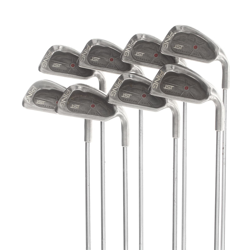 Ping IST Steel Mens Right Hand Irons 3-PW Red Dot 0.75* Flat Stiff - Ping Cushin JZ