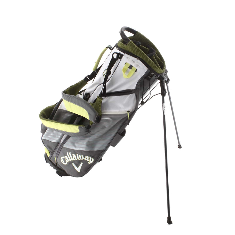 Callaway Chev Stand Bag - White/Grey/Lime