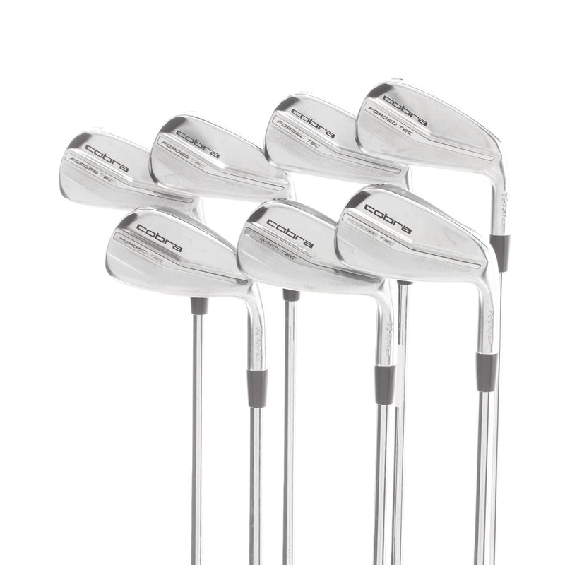 Cobra Forged Tec 2022 Steel Mens Right Hand Irons 4-PW Stiff - KBS $-Taper Lite