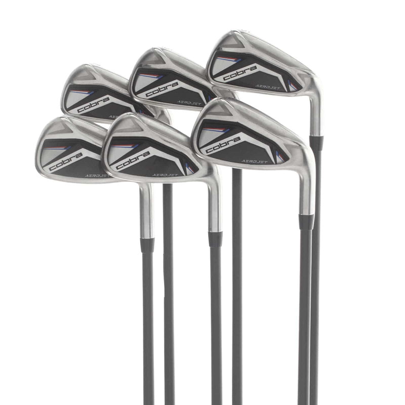 Cobra Aerojet Graphite Mens Right Hand Irons 5-PW Stiff - KBS 85