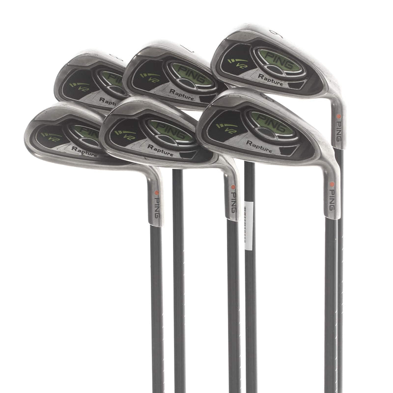 Ping Rapture V2 Graphite Mens Right Hand Irons 6-SW Orange Dot 2.25* Flat Soft Regular - Ping TFC 939
