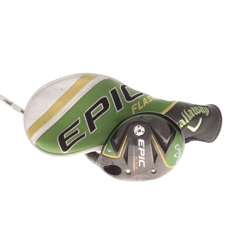 Callaway Epic Flash Graphite Mens Right Hand Fairway 3 Wood 15* Stiff - Project X Evenflow Green 55