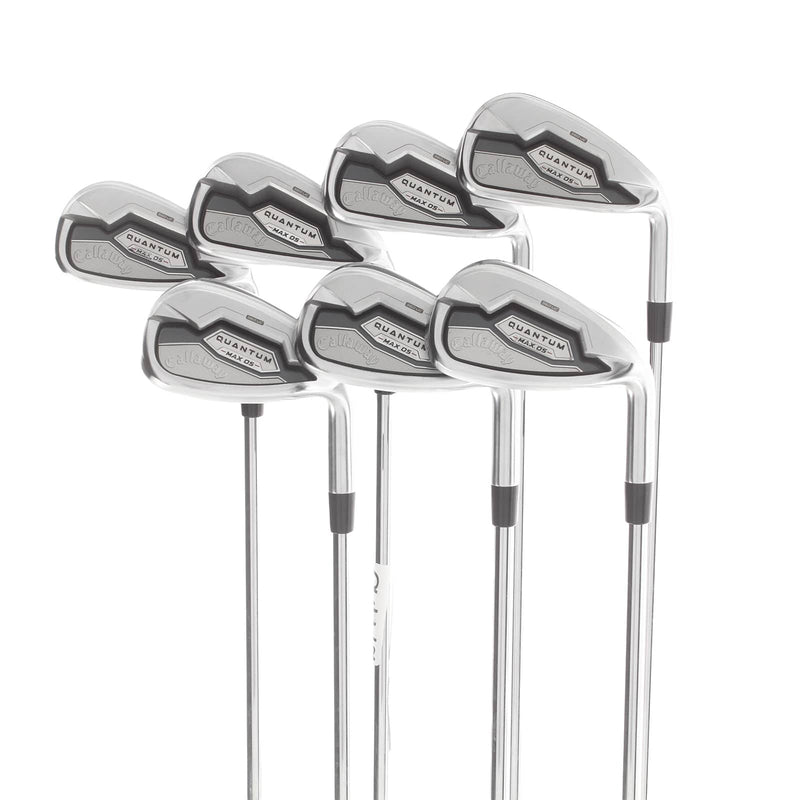 Callaway Quantum Max Steel Mens Right Hand Irons 5-AW Regular - True Temper Elevate 85
