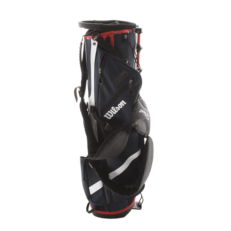 Wilson QS Stand Bag - Navy/White/Red