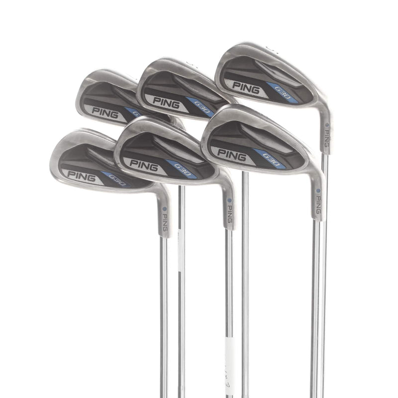Ping G30 Steel Mens Right Hand Irons 5-PW Blue Dot 0.75* Upright Regular - Ping CFS Distance