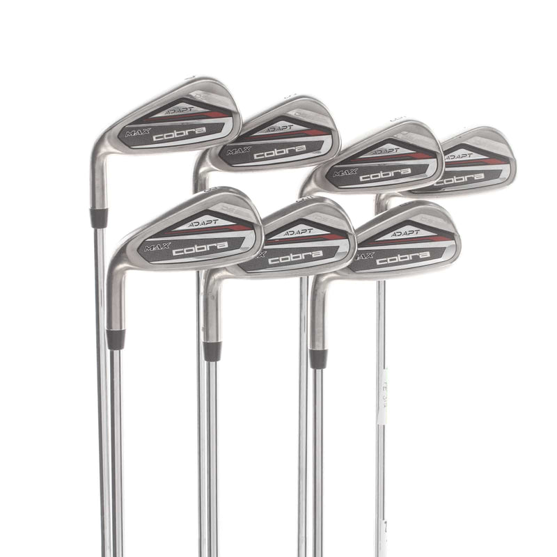 Cobra DS-Adapt Max Steel Mens Left Hand Irons 4-PW Regular - KBS Tour Lite