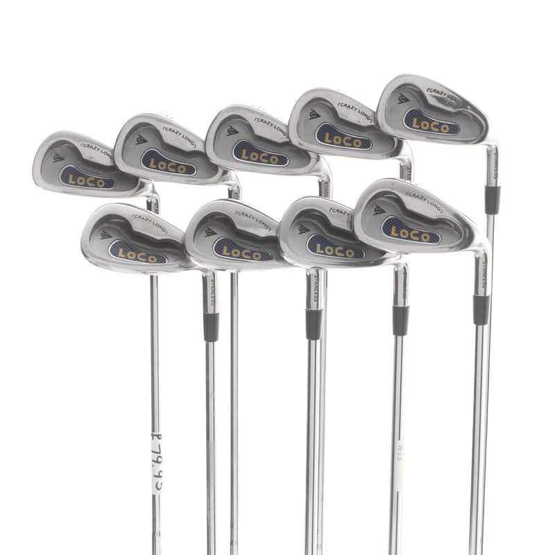 Dunlop Loco Steel Mens Right Hand Irons 3-SW Stiff -