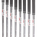 TaylorMade Stealth Steel Mens Right Hand Irons 5-SW+AW Stiff - KBS Max 85
