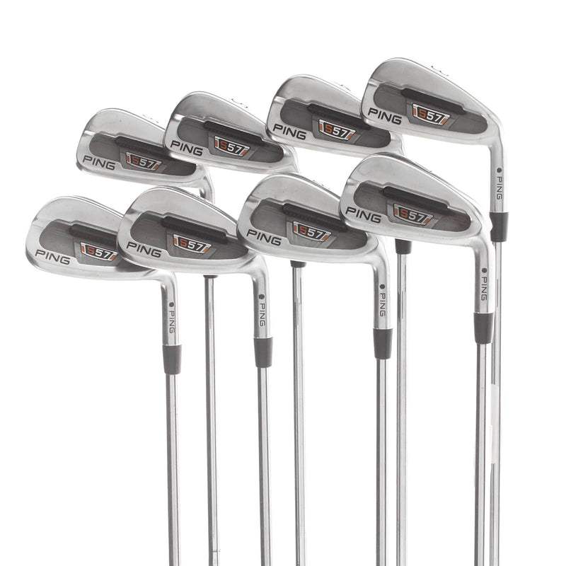 Ping S57 Steel Mens Right Hand Irons 3-PW Black Dot Stiff - True Temper Dynamic Gold