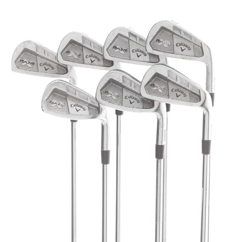 Callaway RAZR X Forged Steel Mens Right Hand Irons 3-9 Senior - Project X Rifle 5.0