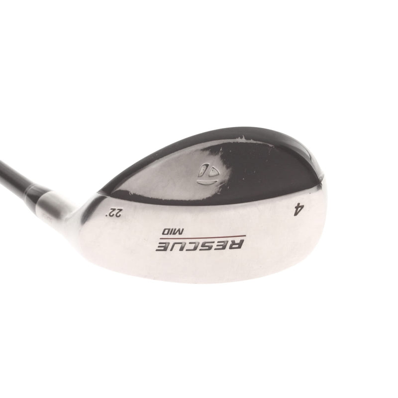 TaylorMade Rescue Mid Graphite Mens Right Hand 4 Hybrid 22* Stiff - TaylorMade