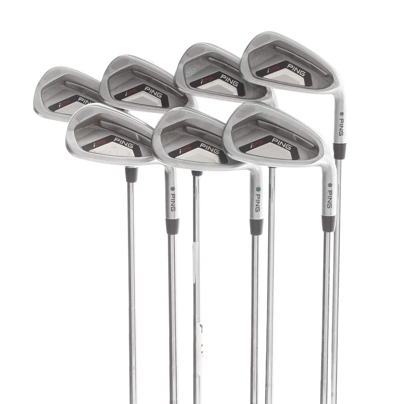 Ping i25 Steel Mens Right Hand Irons 5-UW Green Dot 2.25* Upright Stiff - Ping CFS