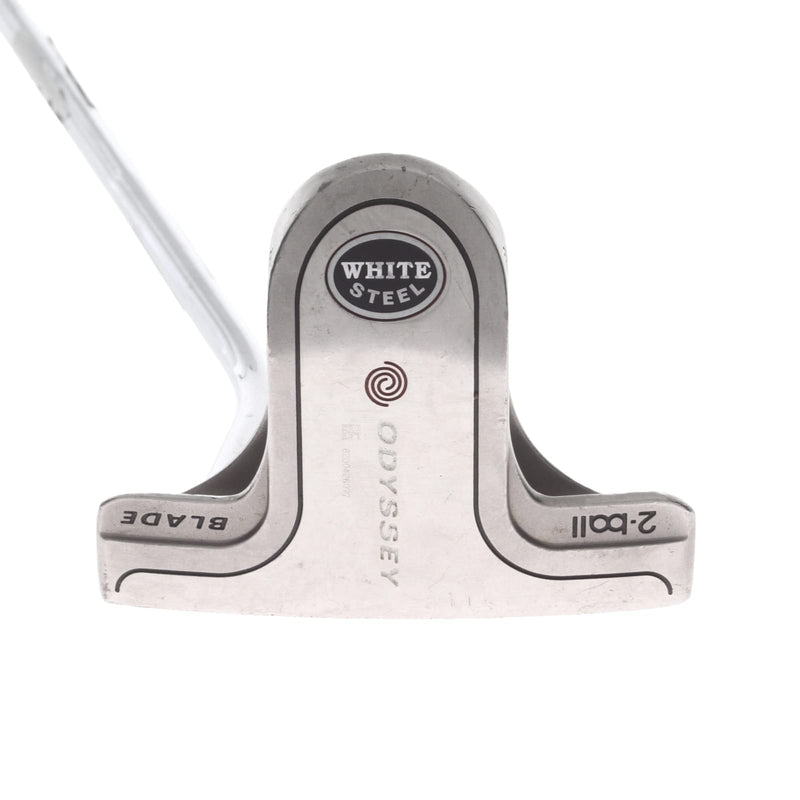 Odyssey White Steel 2-Ball Blade Mens Right Hand Putter 35" Mallet - Odyssey