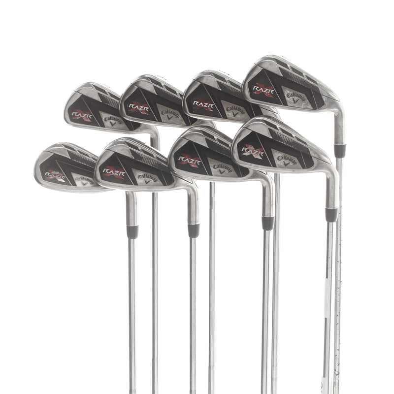 Callaway Razr X Steel Mens Right Hand Irons 4-SW Regular - Dynamic Gold R300