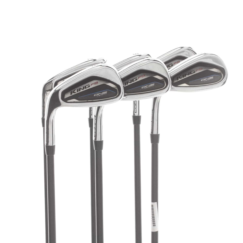 Cobra King F9 One Length Graphite Mens Left Hand Irons 7-GW+SW Regular - Fujikura Atmos 6R One Length